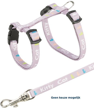 Trixie Kittentuig Junior Met Riem Kitty Cat Assorti 21-33X0,8 Cm / 120 Cm