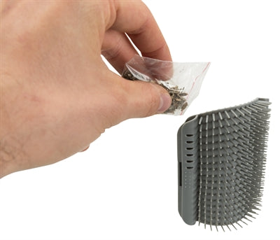 Trixie Massageborstel Muur Hoek Grijs 8X13 Cm