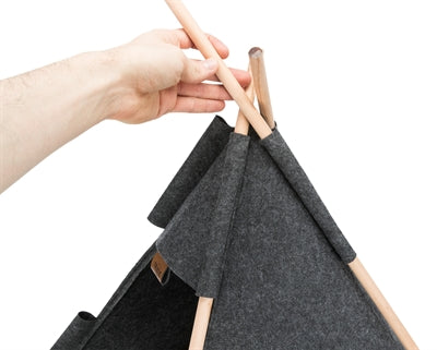 Trixie Kattenmand Tipi Vilt Antraciet 55X55X65 Cm