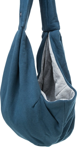 Trixie Draagtas Buikdrager Sling Blauw / Grijs 22X20X60 Cm