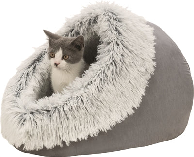Trixie Kattenmand Iglo Harvey Grijs / Wit-Zwart 41X35X26 Cm