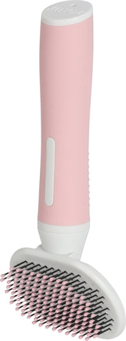 Zolux Anah Slickerborstel Soft Roze / Wit S 6,5X3,5X16 Cm