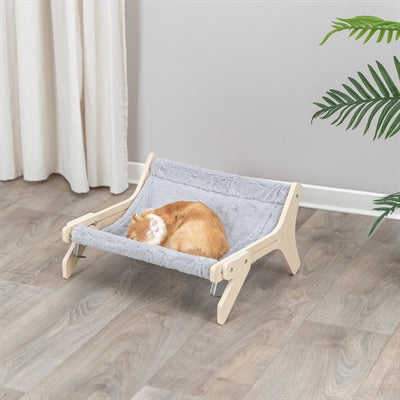 Trixie Hangmat Hout Onbehandeld Grijs 47X24X38 Cm