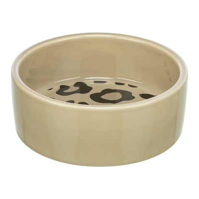 Trixie Voerbak / Drinkbak Leo Kat Keramiek Panterprint Assorti 12 Cm 300 Ml