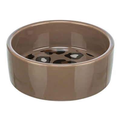 Trixie Voerbak / Drinkbak Leo Kat Keramiek Panterprint Assorti 12 Cm 300 Ml