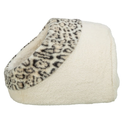Trixie Kattenmand Iglo Leo  Soft Pluche Creme / Panterprint 35X41X26 Cm