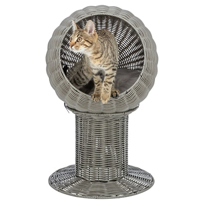 Trixie Kattenmand Amalia Rond Polyrattan Grijs 42X42X70 Cm