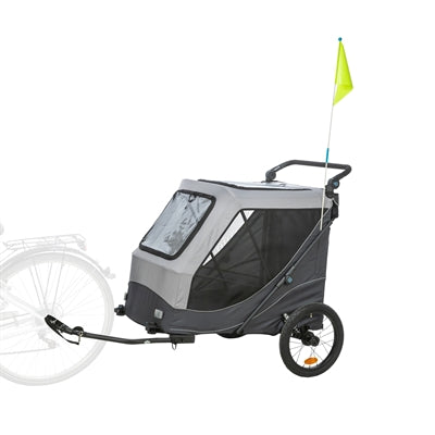 Trixie Fietskar Opvouwbaar Snelvouw Functie Tot 45Kg Grijs Xl 87,5X93/150X97 Cm