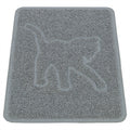 Trixie Kattenbakmat Kattensilhouet Pvc Lichtgrijs 48X35 Cm